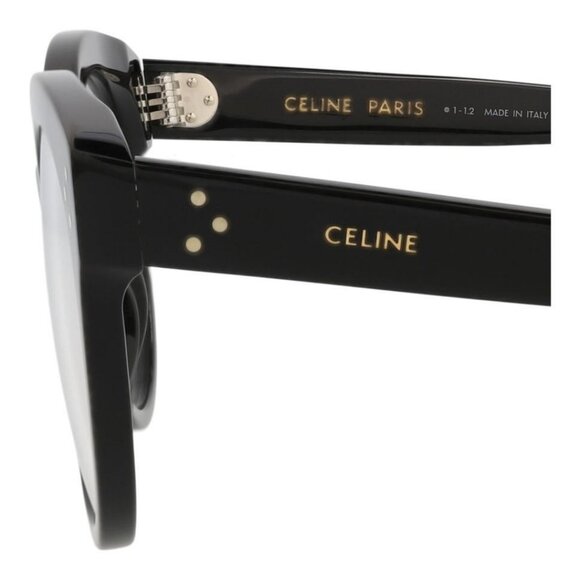 Celine Womens Round/Oval Black Black Transparent Fashion Designer Eyewear - Picture 4 of 4